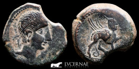Castulo Bronze As 17,08 g. 27 mm. Cazlona, Jaen 180 BC EF