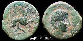 Castulo Bronze As, Heavy Series (24 g) 24 g. 32 mm. Cazlona, 180 BC Good Very Fine