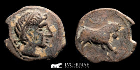 Castulo (Hispania) Bronze Semis 5.11 g, 21 mm Linares Jaén 180-150 B.C. Good very fine