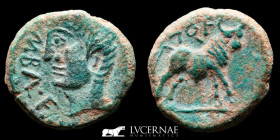 Castulo Bronze Semis 7,79 g., 23 mm. Linares, Jaén 180 - 150 B.C. Good very fine (MBC+)
