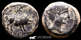 Hispania Bronze Quadrans 3.55 g., 15 mm. Castulo 180-150 B.C. gVF