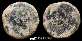 Iliberri Bronze As 15.69 g, 28 mm. Granada 150-20 a.C. Good very fine (MBC+)