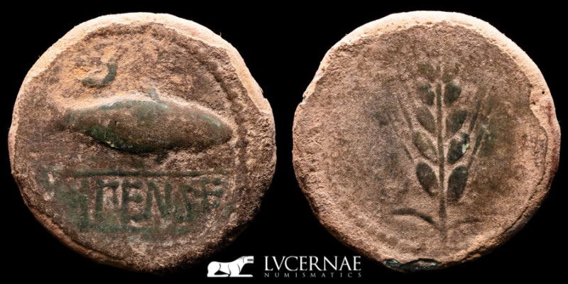 Ancient Hispania- Ilipense (Alcalá del Río, Sevilla). Bronze As (12.63 g, 31 mm)...