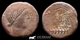 Obulco (Porcuna, Jaen) bronze As 16.47 g., 28 mm. Obulco II century BC Good very fine (MBC+)
