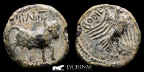 Hispania Obulco Bronze Semis 4,64 g, 21 mm. Obulco 150-100 a.C. gVF