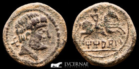 Titiacos Bronze As 9.73 g, 25 mm Hispania 150-100 B.C. gVF