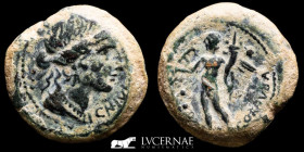 Julius Caesar Bronze Semis 9.20 g, 21 mm. Corduba 44-45 B.C. Good very fine (MBC+)