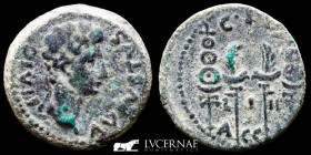 Augustus Bronze As 13.05 g, 28 mm Acci (Guadix,Granada) 27 B.C.-14 A.D. VF