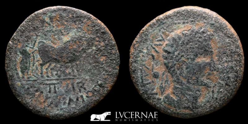 Roman Empire - Augustus (27 B.C. - 14 A.D.) bronze As (9.37 g. 28 mm.) minted in...