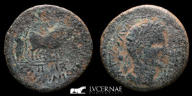 Augustus Bronze As 9.37 g. 28 mm. Zaragoza 2 BC Very Fine