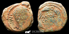Augustus Bronze Æ Quadrans 3.26 g., 18 mm. Caesaraugusta 27 BC-14 AD Good very fine