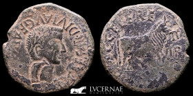 Tiberius bronze As 13,70 g. 29 mm. Calagurris Iulia Nassica 14-37 Good very fine