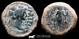 Tiberius times Bronze Semis 9.09 g., 22 mm. Carteia (San Roque) 14-36 BC gVF