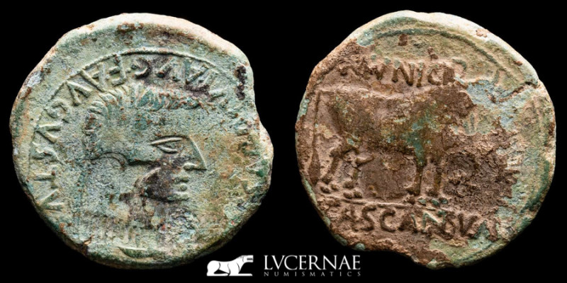 Roman Empire - Hispania.- Tiberius (14 - 37 A.D.)
Bronze As (11.23 g. 28 mm.) Mi...