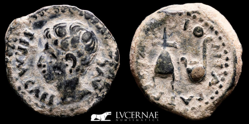 Roman Provincial - Hispania - Augustus (27 B.C. - 14 A.D.) Æ Semis (6,58 g. 22 m...