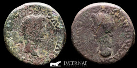 Tiberius bronze Dupondius 25.87  g. 33 mm. Colonia Romula 14-36 A.D. Very Fine