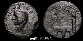 Tiberius Bronze Dupondius 23.00 g. 34 mm. Merida 14-37 A.D. Good Very Fine