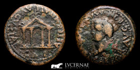 Tiberius bronze As 10.85 g., 27 mm. Emerita Augusta 14-36 A.D. Good very fine (MBC)