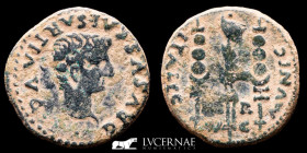 Tiberius Bronze Semis 5.82 g. 23 mm Italica Santiponce 14-37 A.D. gVF