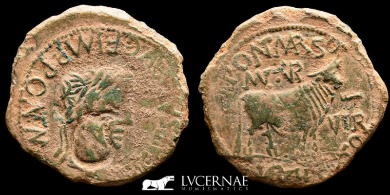 Roman Hispania - Tiberius (14 - 37 AD) 
Bronze As (9.77 g. 30 mm.) struck in the...