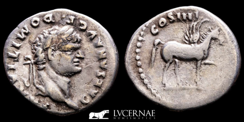 Roman empire - Domitian as Caesar under Titus, silver denarius (3,10 g. 20 mm.)....