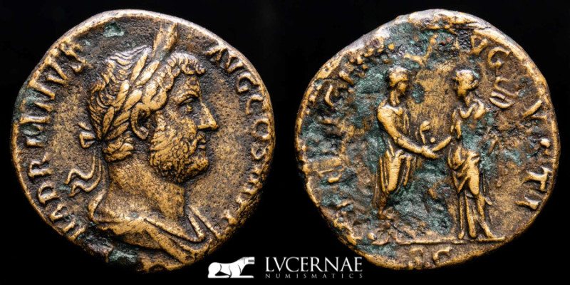 Roman Empire - Hadrian (117 - 138 A.D.) Bronze As (13,00 g. 26 mm.). Rome mint. ...