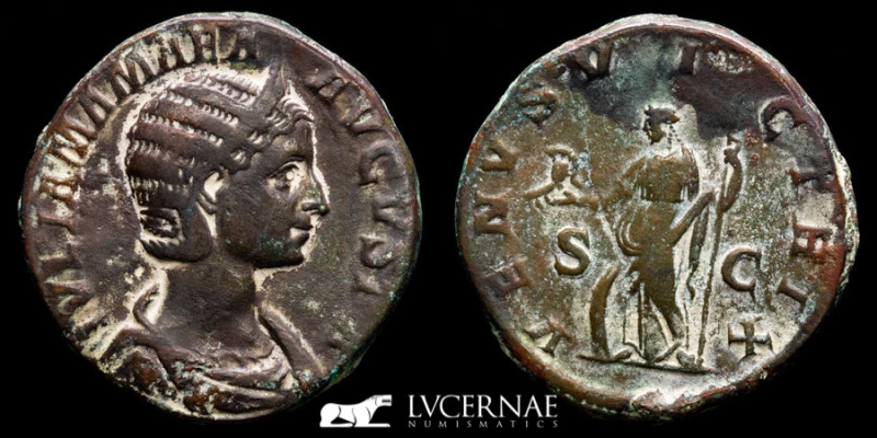 Roman Empire - Julia Mamaea, 222 A.D. 
Bronze Sestertius (20.86 g, 29 mm). Rome ...