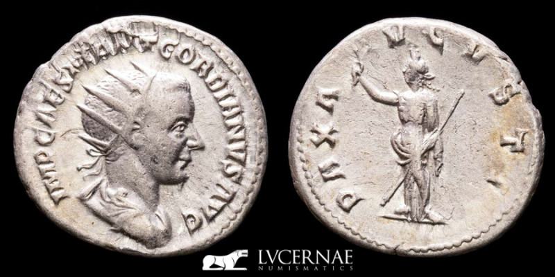 Roman Empire - Gordian III (AD 238-244). Silver antoninianus (4,37 g, 22 mm). Mi...