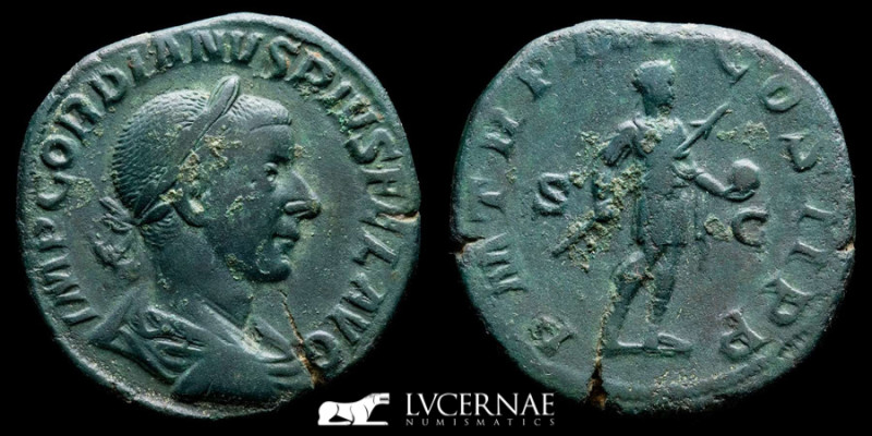 Roman Empire - Gordian III (A.D. 238-244) Bronze sestertius (17.32 g., 29 mm.) R...