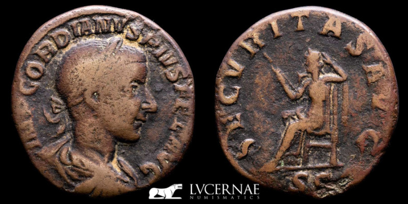 Roman Empire - Gordian III (238-244 A.D.) Bronze sestertius (16.91 g., 29 mm.). ...