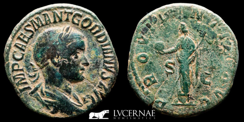 Roman Empire - Gordian III (238-244 A.D.) Æ Sestertius (19.44 g., 30 mm.). Rome,...