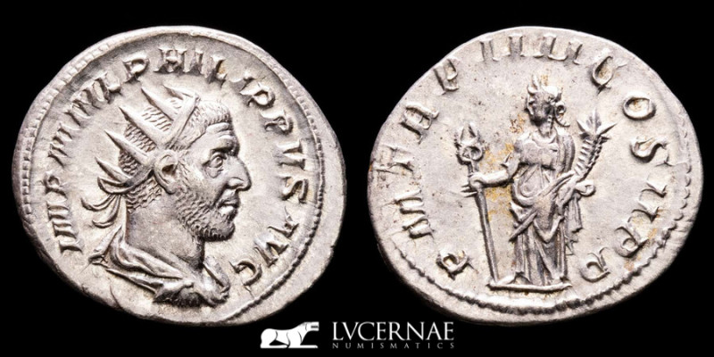 Roman Empire - Philippus I (244-249 AD). Silver antoninianus (3,46 g. 23 mm. ), ...