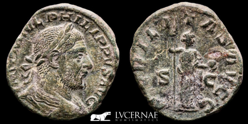 Roman Empire - Philip I (244-249 A.D.) 
Æ Sestertius (18.96 g. 28 mm.). Rome, AD...