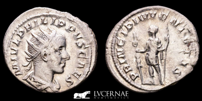 Roman Empire - Philip II. Silver antoninianus (4,53 g. 24 mm.), Prince of the Yo...