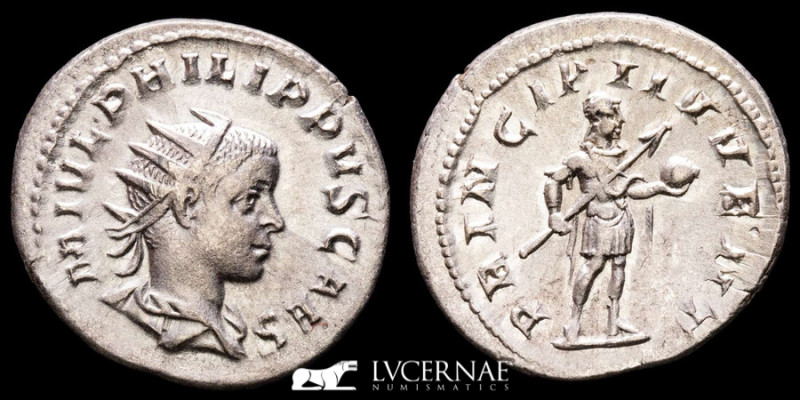 Roman Empire - Philip II. Silver antoninianus (4,58 g. 24 mm. ), Prince of the Y...