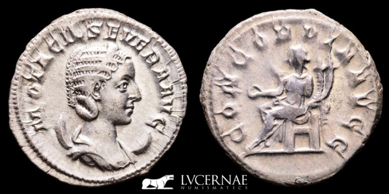 Roman Empire. - Otacilia Severa (Augusta, A.D. 244-249). Silver antoninianus (3,...