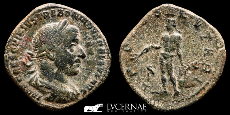 Roman Empire. Trebonianus Gallus - Ӕ Sestertius (16.63 g. 30 mm.). Rome, AD 251-...