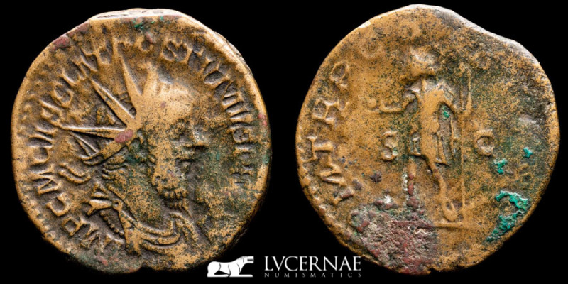 Roman Empire - Postumus (260-269 A.D.) Æ Double Sestertius (15.68 g., 31 mm.). T...