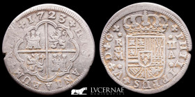 Felipe V (1700-1746) Silver 2 Reales 4,86 g. 28 mm. Madrid 1723 A gVF