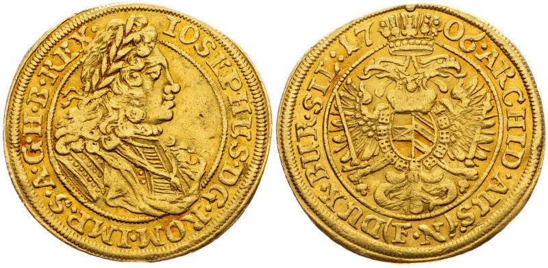Joseph I., 1 Dukat 1706, FN (Breslau) CZ 
Josef I., 1 Dukat 1706, FN (Vratislav...