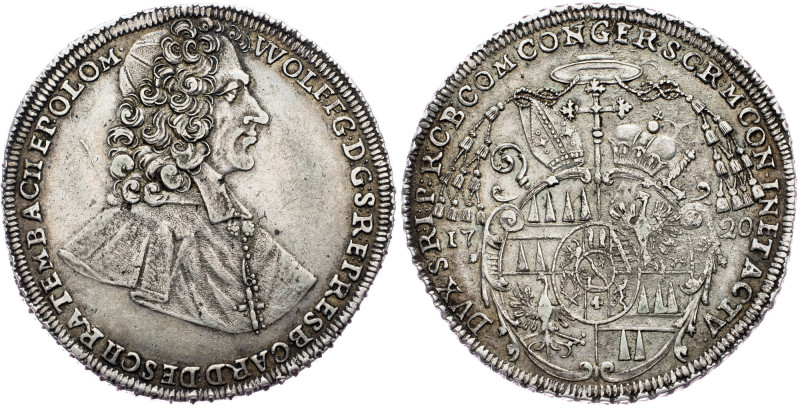 Wolfgang von Schrattenbach, 1 Thaler 1720, Kroměříž CZ Wolfgang von Schrattenbac...