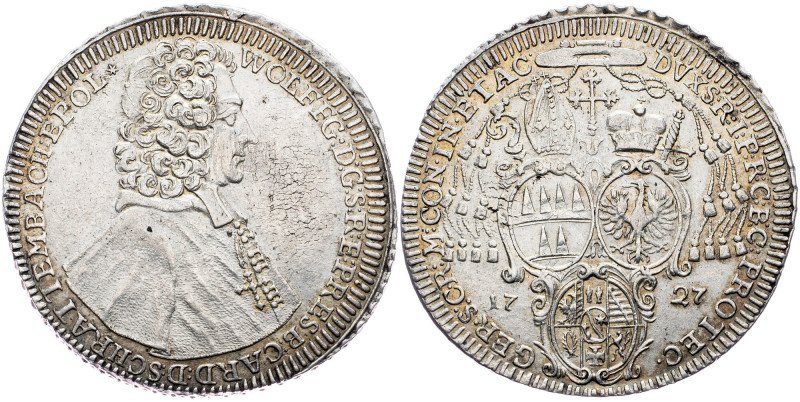 Wolfgang von Schrattenbach, 1 Thaler 1727, Kroměříž CZ 
Wolfgang von Schrattenb...