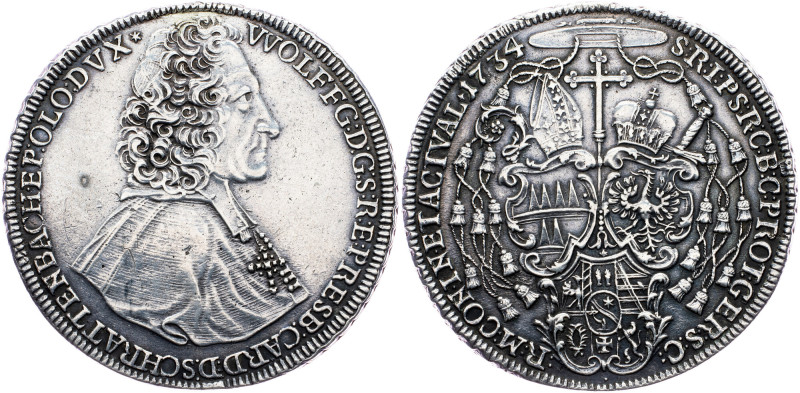 Wolfgang von Schrattenbach, 1 Thaler 1734, Kroměříž CZ 
Wolfgang von Schrattenb...