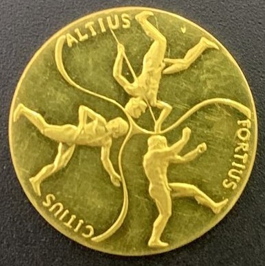 ALEMANIA. Olimpiada de Munich´72. Medalla de oro. ALTIUS FORTIUS CITIUS. Tres at...