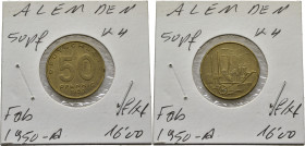 ALEMANIA. República Democrática. 50 pfennig. Fábrica y valor. 1950. A