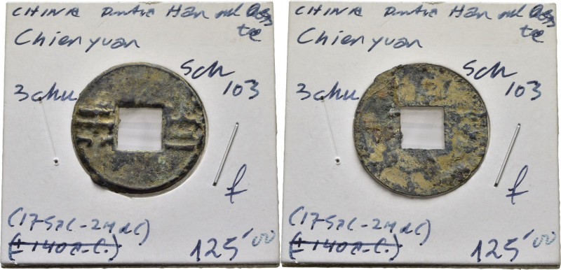 CHINA. Dinastía Han del Oeste. 3 chu. 175 a.C. a 24 d.C. Sch130. Oxidación. BC-....