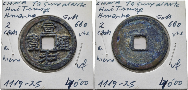 CHINA. Dinastía Ta Sung del Norte-Hui Tsung-Hsuan ho. 2 cash en hierro. 1119-112...