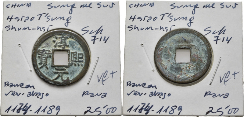 CHINA. Dinastía Ta Sung del Sur-Hsiao Tsung Shun-hsi. Cash. 1174-1189. Barra en ...