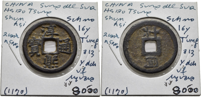 CHINA. Dinastía Ta Sung del Sur-Hsiao Tsung Shun-hsi. 2 cash en hierro. (1190). ...