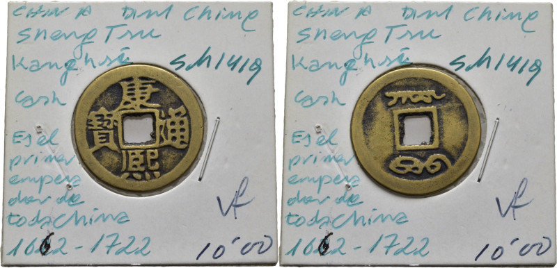 CHINA. Ching Sheng Tsu Kang hsi. Cash de módulo pequeño. 1662-1722. Ceca de Pekí...